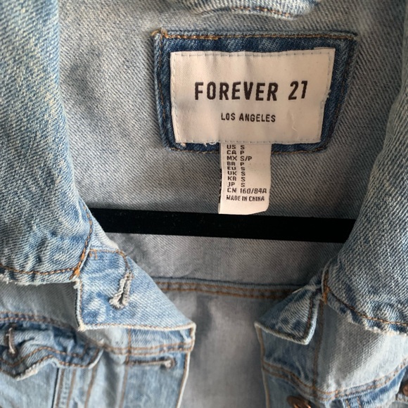 Forever 21 Jean Jacket- small - Picture 2 of 3